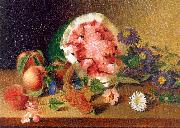 Peale, James Still Life with Watermelon Sweden oil painting artist